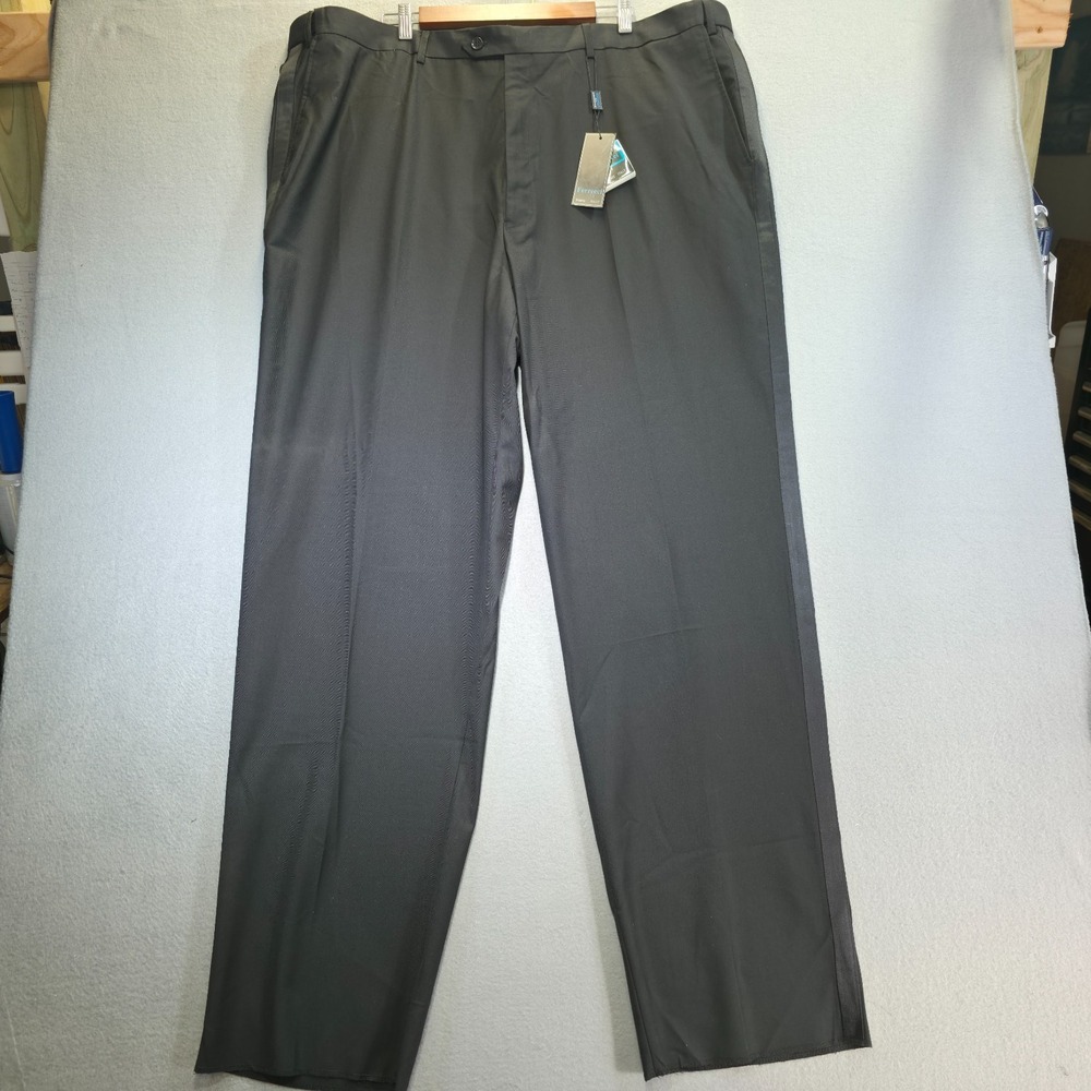 Ferrecci Men's Black Tuxedo Pants‎ Size 46x35 NWT